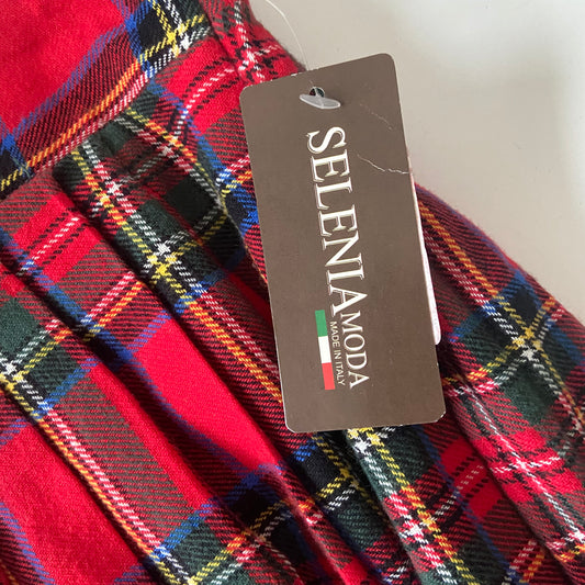 Minigonna a pieghe tartan