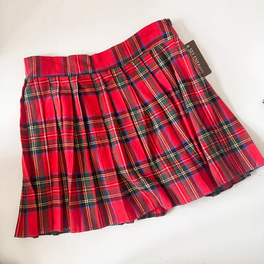 Minigonna a pieghe tartan